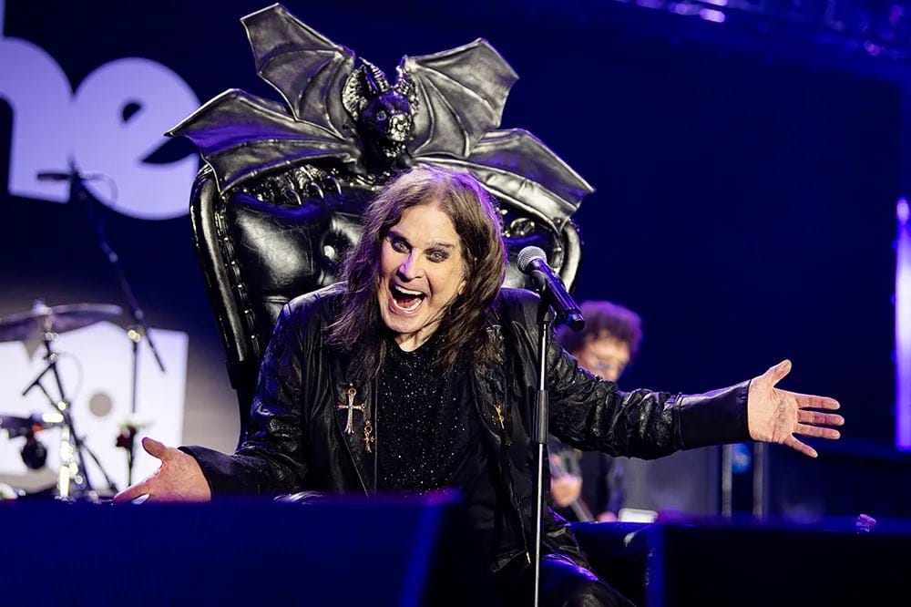 Ozzy Osbourne em seu show de despedida, no começo de julho