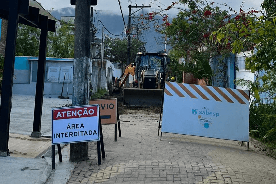 interdição no Camburi São Sebastião