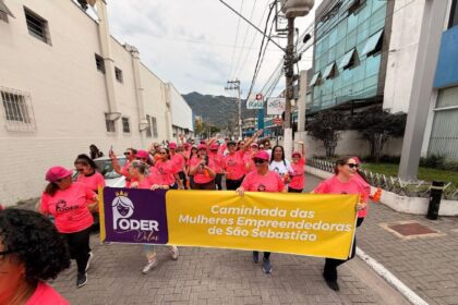 Mulheres empreendedoras participam da 1ª Caminhada O Poder Delas em São Sebastião