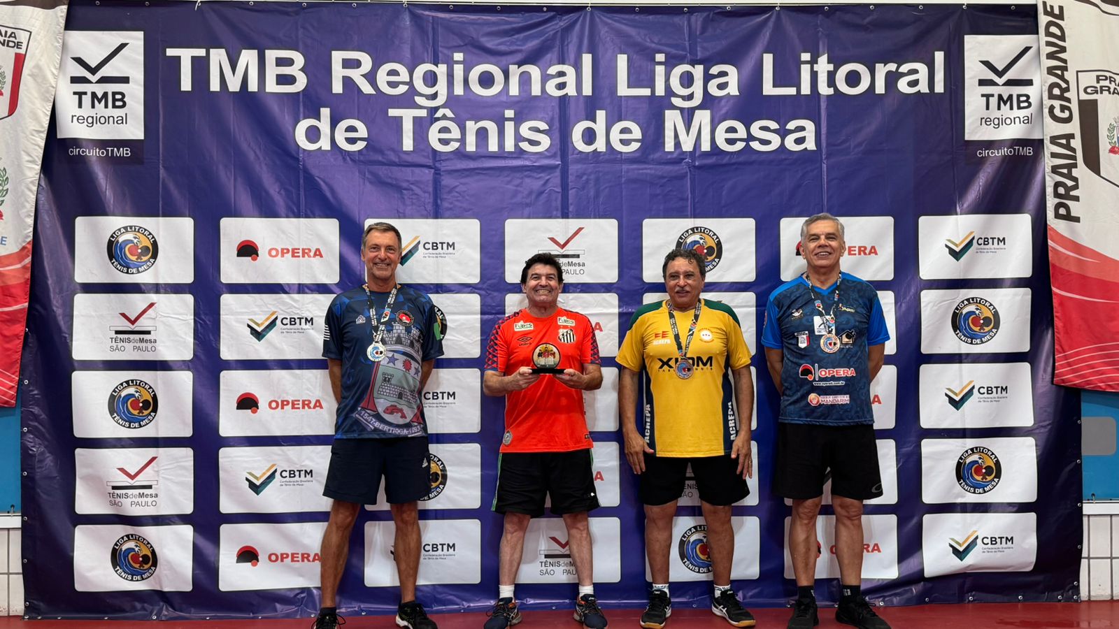 Atletas de Bertioga conquistam nove medalhas em competições regionais de tênis de mesa