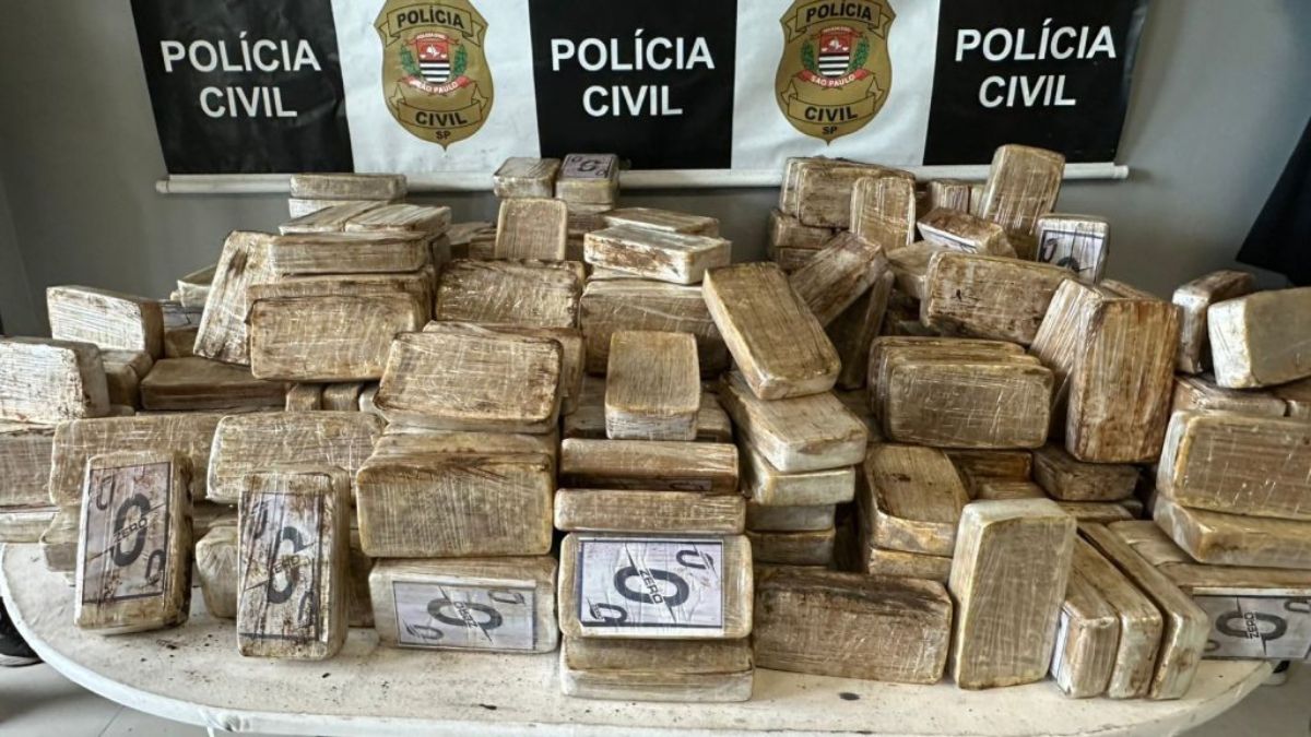 Apreensão de 360 kg de crack pela Polícia Civil em Santos