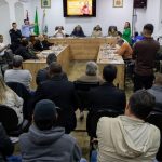Vereadores durante sessão da Câmara de São Sebastião que rejeitou as contas do ex-prefeito Felipe Augusto