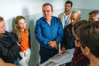 Obras de adaptação do futuro Caps de Bertioga no bairro Vista Linda