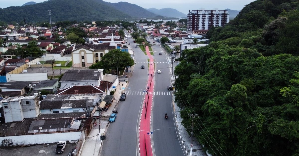 Trecho da avenida Anchieta em Bertioga que será interditado para a Festa Junina da APAE