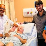 Antônia Francisca de Oliveira, de 114 anos, paciente submetida a cirurgia de fratura de fêmur no Recife