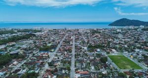 Vista turística de Bertioga, reconhecida como Município Turístico pelo Ministério do Turismo
