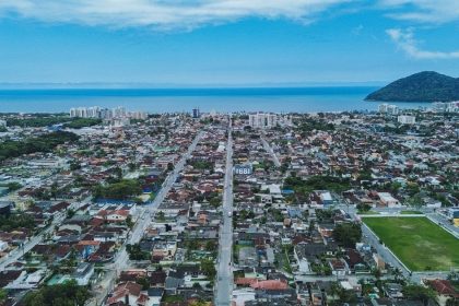 Vista turística de Bertioga, reconhecida como Município Turístico pelo Ministério do Turismo