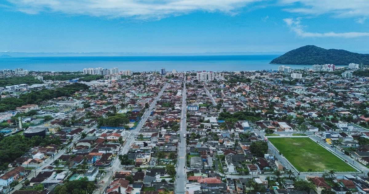 Vista turística de Bertioga, reconhecida como Município Turístico pelo Ministério do Turismo