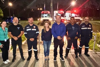 Novas ambulâncias entregues pela Prefeitura de Bertioga para reforçar o SAMU e as remoções de pacientes