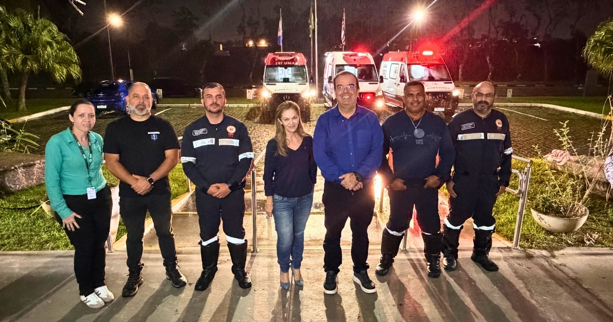 Novas ambulâncias entregues pela Prefeitura de Bertioga para reforçar o SAMU e as remoções de pacientes