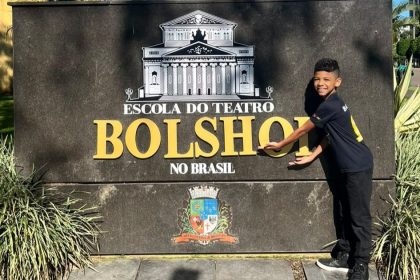 Henri Bernardo, aluno do Ballet Municipal de Bertioga, aprovado na Escola do Teatro Bolshoi