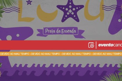 Praia da Enseada, em São Sebastião, local previsto para o Luau da Enseada, cancelado por previsão de chuva